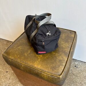 prada sport black nylon mini duffle bag